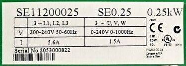 SE11200025 | Control Techniques AC Drives